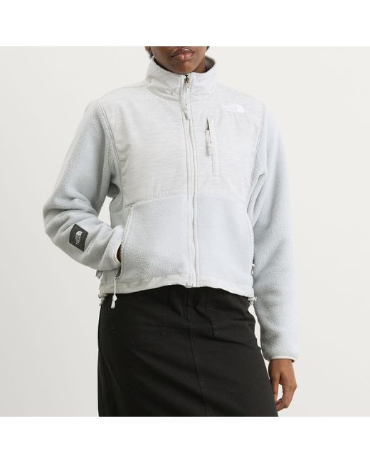The North Face White Regrind Denali Jacket