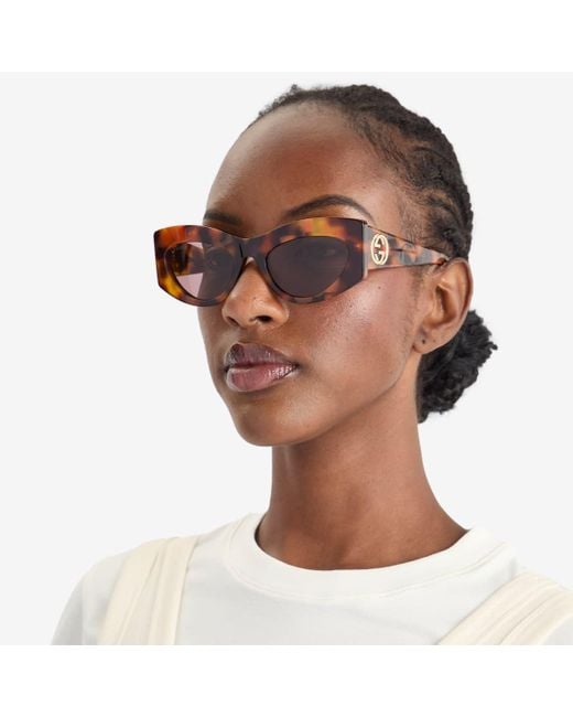 サングラス Gg1843s Sunglasses - Gucci - Acetate - Brown GG1843S sunglasses | SmartBuyGlasses CA