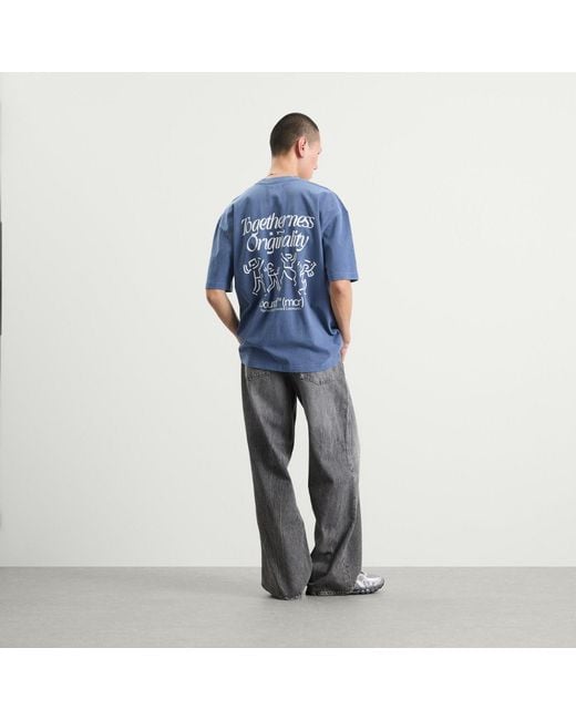 BOUND Blue Dancing T-Shirt for men