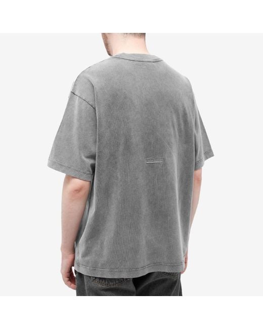 Acne Gray Extorr Vintage T-Shirt for men