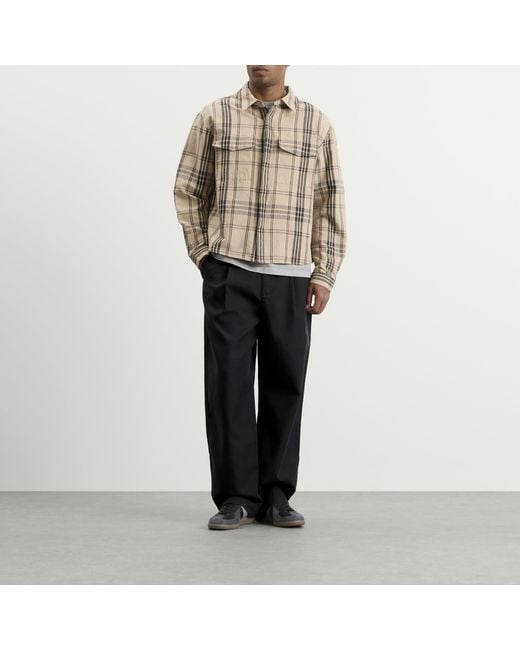 BOUND Black Wide Pleated Trouser for men