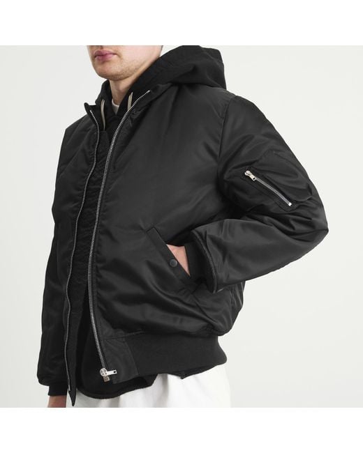 Rick Owens Black Flight Jacket for men