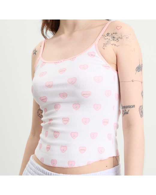 Skims Pink Pointelle Tank