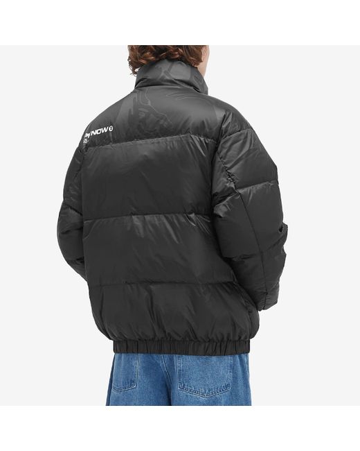 Aape By A Bathing Ape Gray Aape Now Camo Down Jacket for men