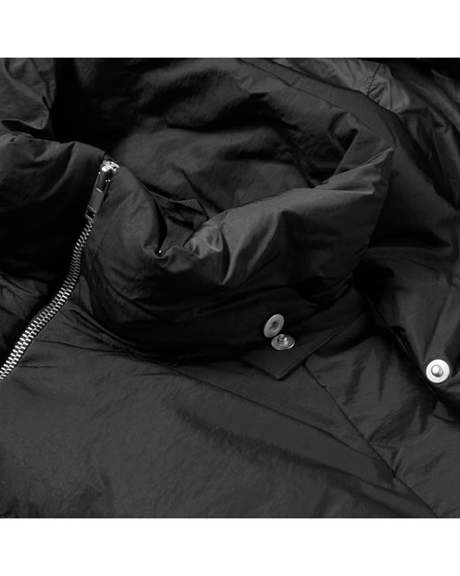 PANGAIA Black Flwrdwn Recycled Nylon Puffer Jacket