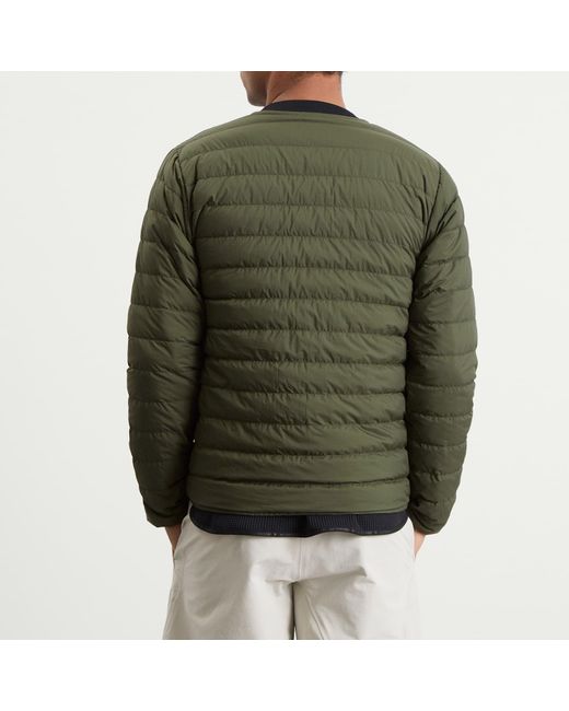 Montbell Green Superior Down Round Neck Jacket for men
