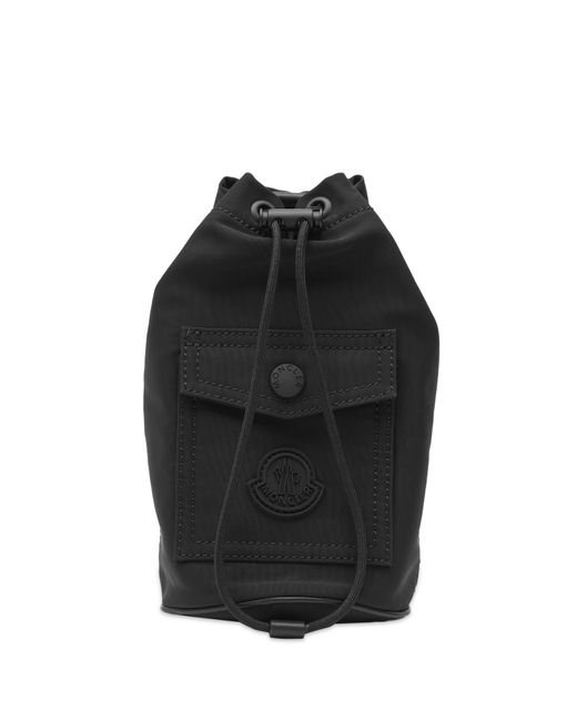 Moncler Black Mini Drawstring Pouch Bag