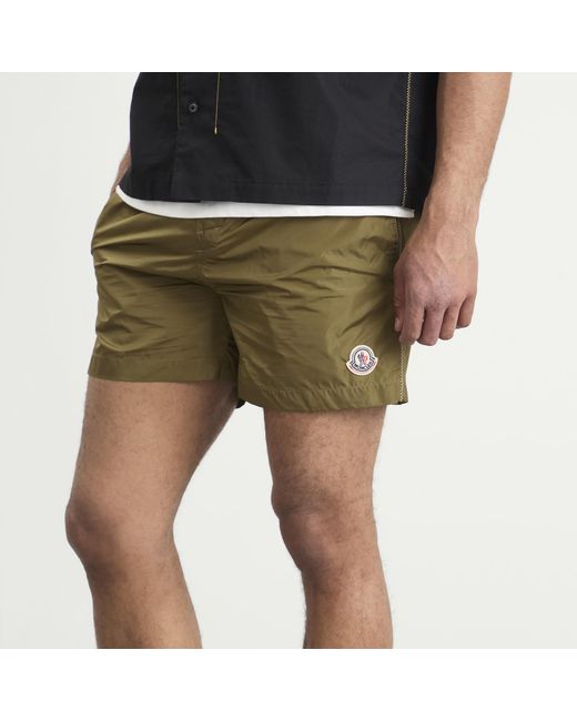 Moncler Green Swim Shorts for men