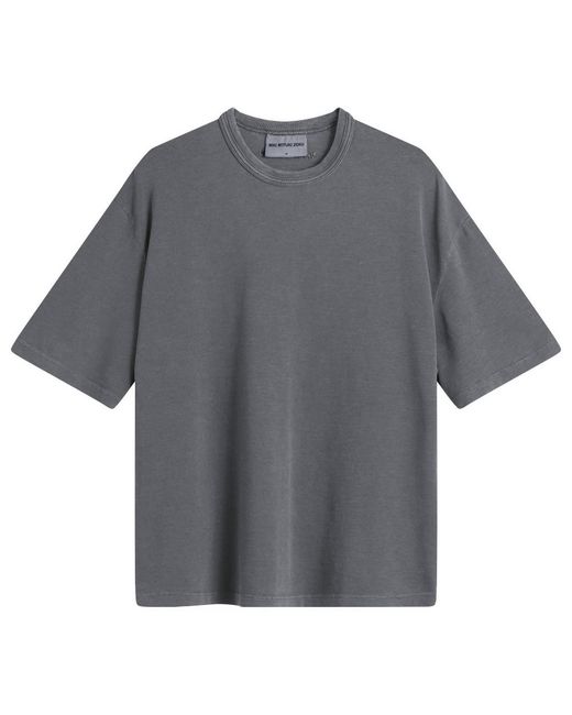 MKI Miyuki-Zoku Gray 220 Gsm Slub T-Shirt for men