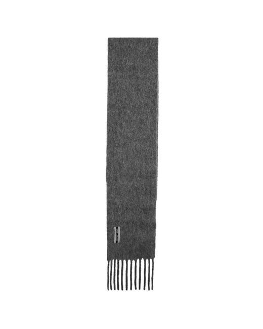 Our Legacy Gray Estate Fuzzy Alpaca Scarf for men