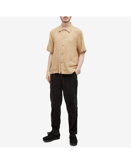 Folk Black Corduroy Signal Pants for men