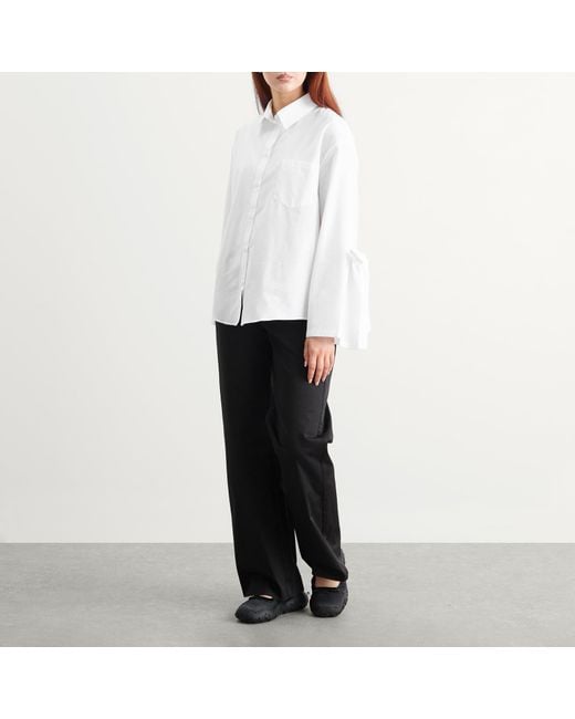 CECILIE BAHNSEN White Bridget Cotton Shirt