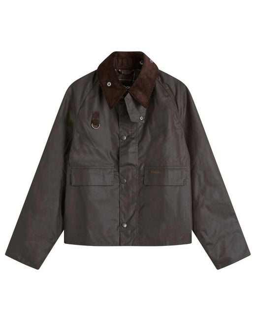 Barbour Black Sl Spey Wax Jacket for men