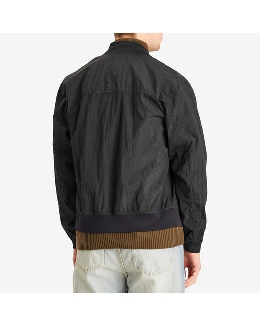 Stone Island Black Nylon Metal Watro-Tc Econyl Bomber Jacket for men