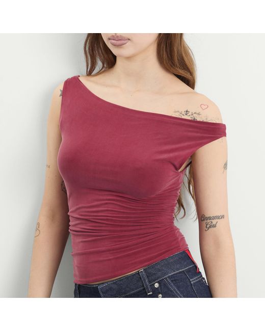 Peachy Den Red Kylie Top