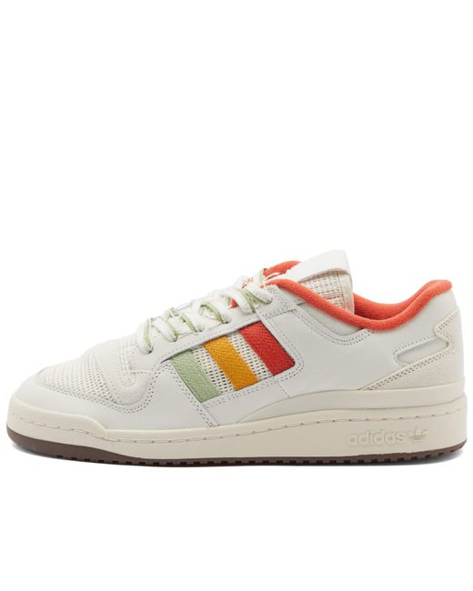 Adidas White Forum 84 Low Cl Sneakers for men