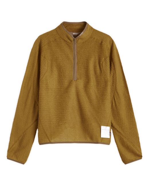 Satisfy Ghostfleece Ad Light Half-Zip Sweatshirt in Green for Men