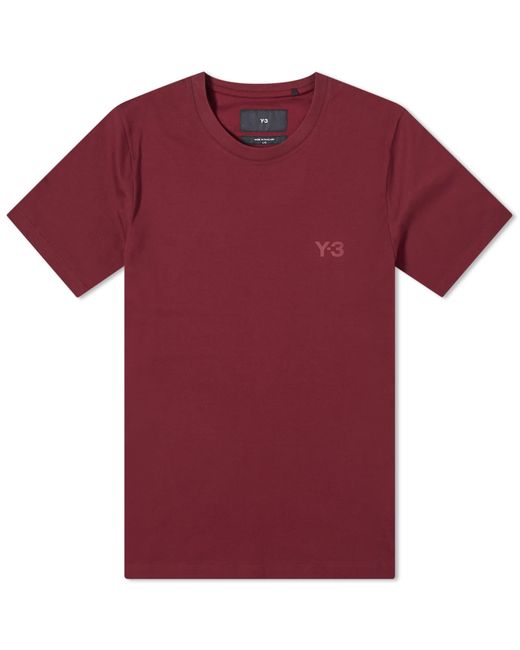 Y-3 Red Relaxed Short Sleeve T-Shirt for men
