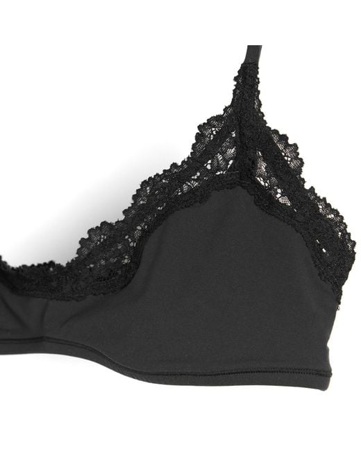 Skims Black Fits Everybody Lace Scoop Bralette