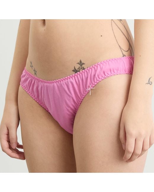 Fruity Booty Pink Cotton Jersey Brief