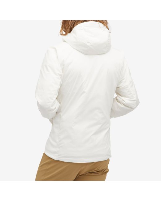 Arc'teryx White Atom Hoodie Jacket for men