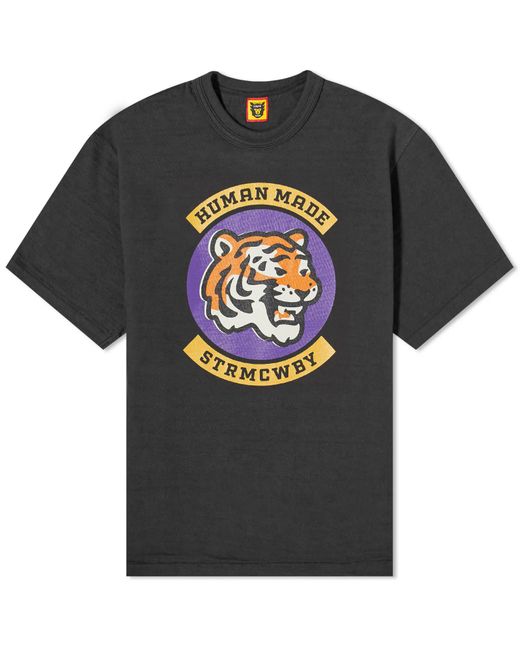 Human Made Black Tiger Crest T-Shirt for men