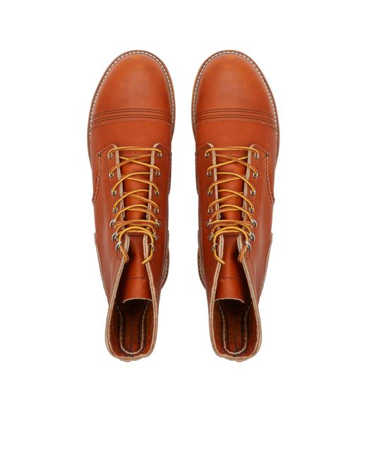 Red Wing Brown Wing Iron Ranger Traction Tred Boot for men
