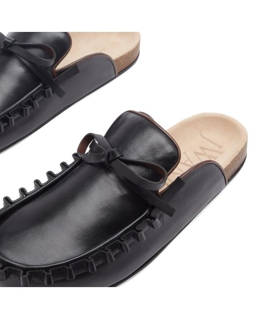 J.W. Anderson Black Ruffle Loafer