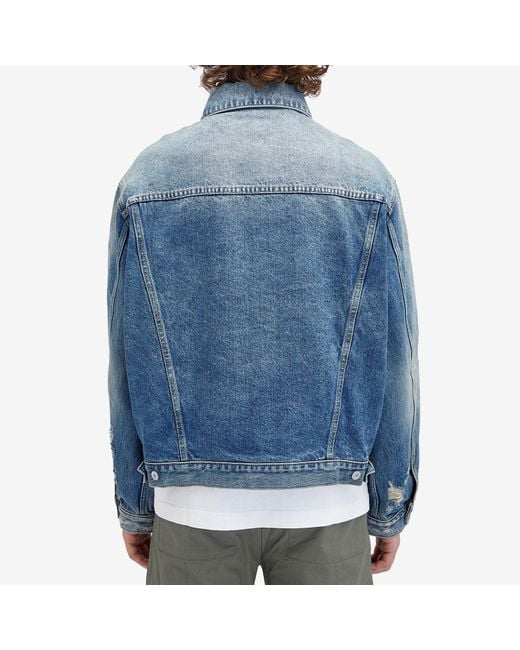 Cole Buxton Blue Type Ii Denim Jacket for men