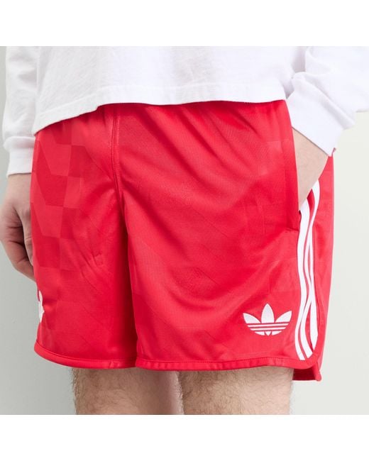 Adidas Red Bob Marley Shorts for men
