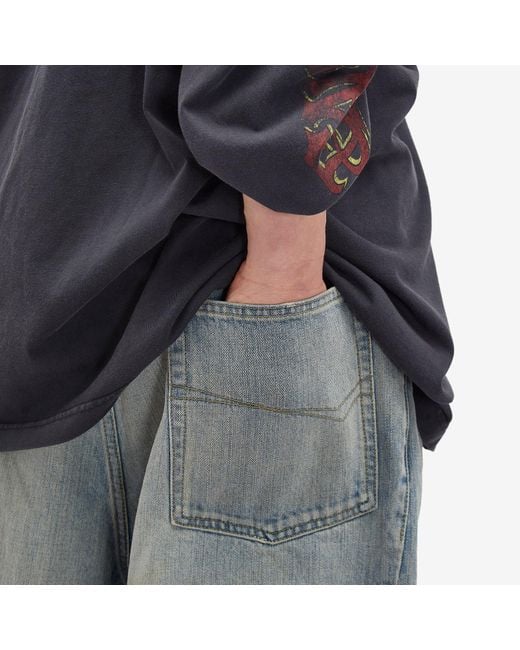 Balenciaga Twisted Seam Jeans in Blue for Men | Lyst