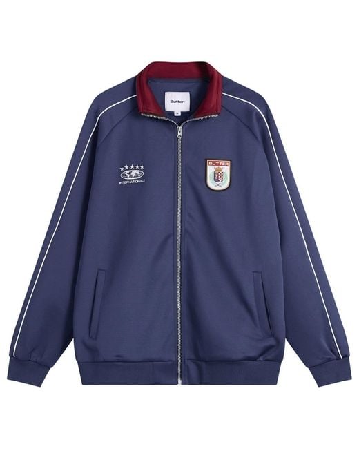 Butter Goods Blue Internationale Track Jacket for men