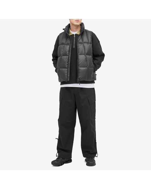 Uniform Bridge Black Ae Utility Duck Down Vest for men
