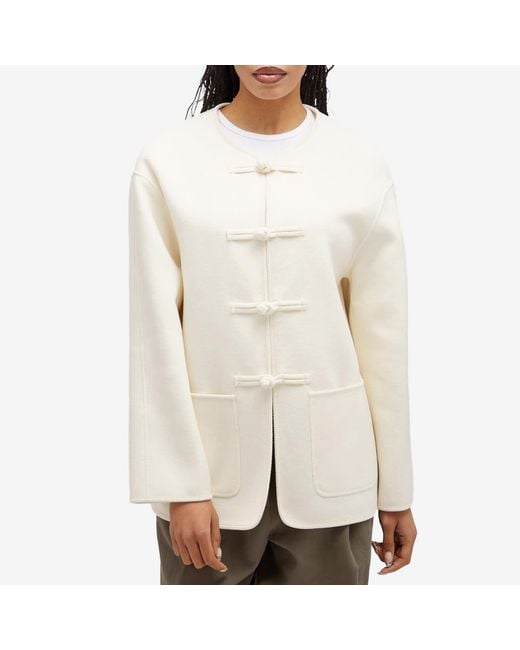 Rohe White Traditional Double-Faced Jacket
