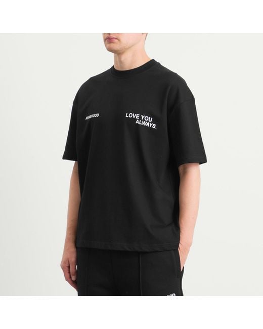 Annie Hood Black Love You Always T-Shirt for men