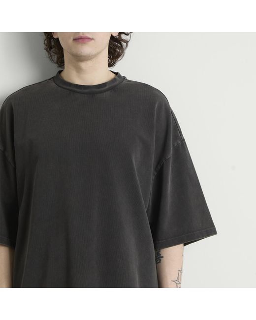 Entire studios Black Heavy Boxy T-Shirt for men