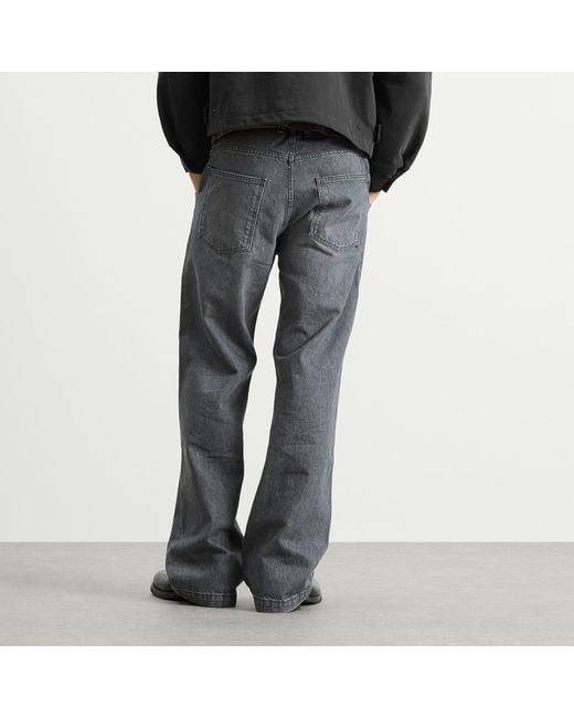 mfpen Gray Straight Cut Jeans for men