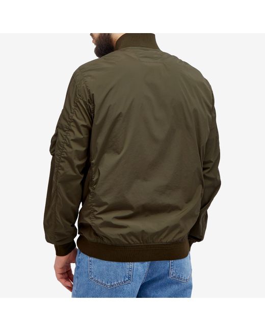 C P Company Green Nycra-R Bomber Jacket for men