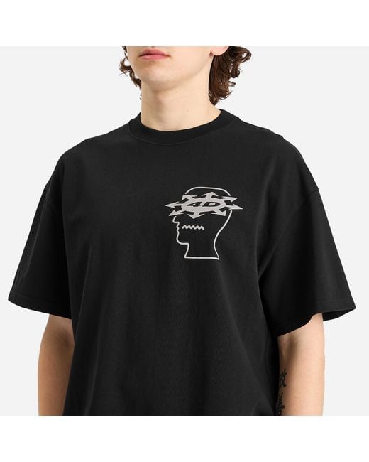 Brain Dead Black Neuro Free Association T-Shirt for men
