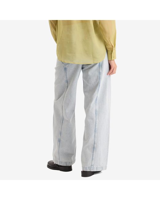 YMC Blue Displaced Seam Jeans