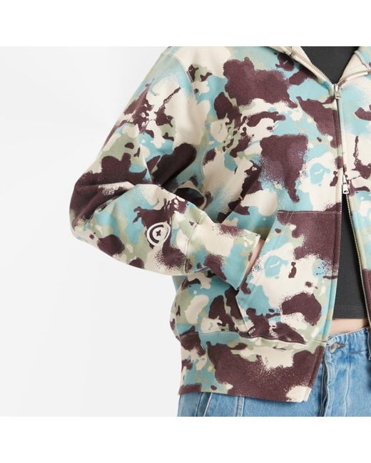 A Bathing Ape Blue Map Camo Shark Full Zip Hoodie