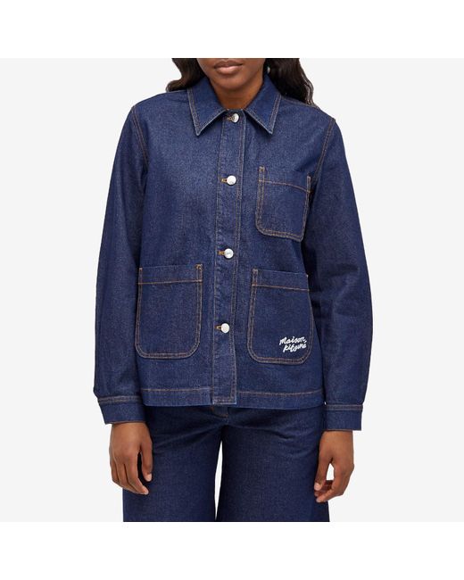 Maison Kitsuné Blue Workwear Denim Jacket