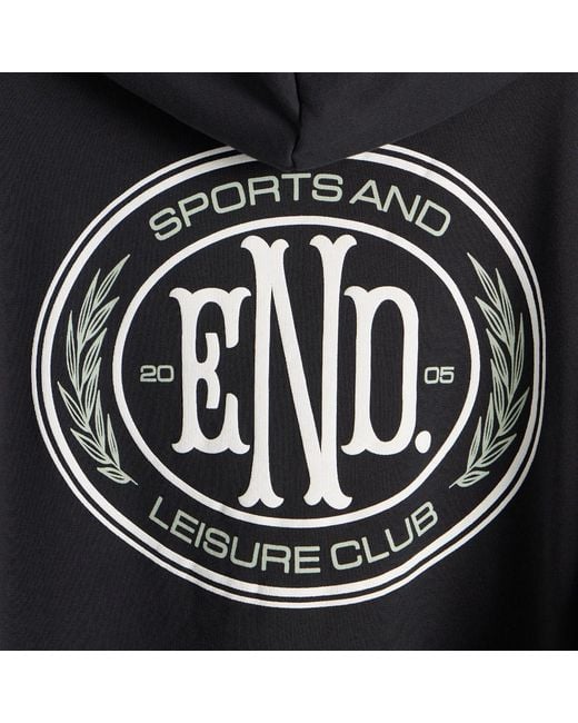 END. Black Leisure Zip Hoodie