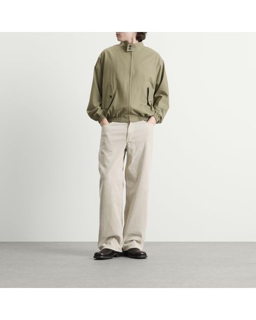Auralee Green Tropical Wool Zip Blouson for men