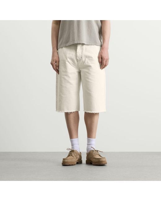 AMI Natural Light Denim Short for men