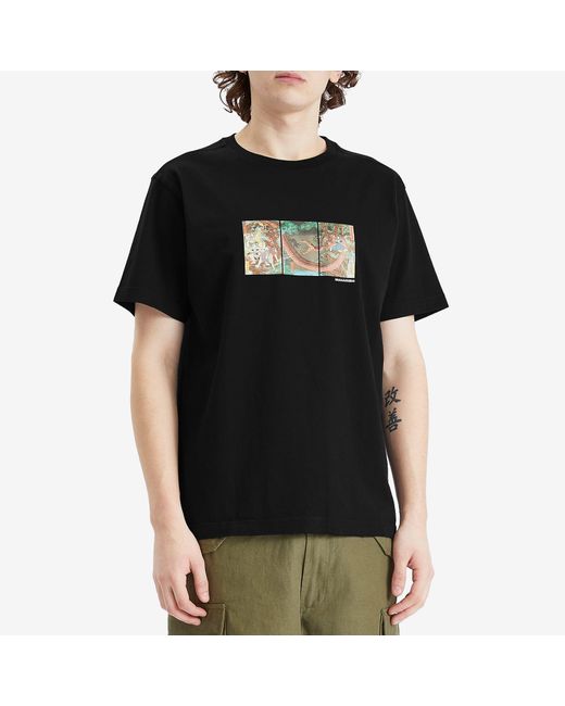 Maharishi Black Snake Triptych T-Shirt for men