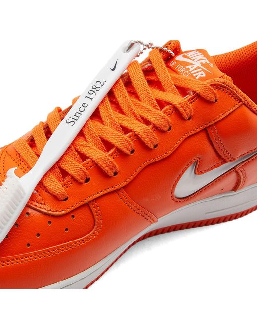 Nike Orange Air Force 1 Sneakers for Men - Up to 50% off
