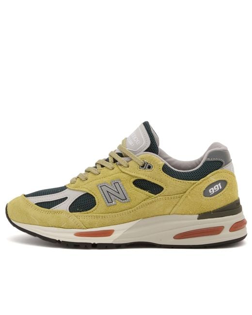 New Balance Green 991V2 Sneaker