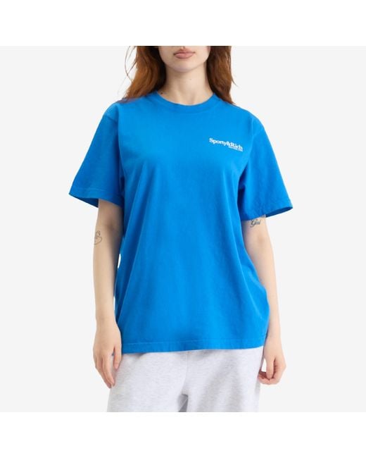 Sporty & Rich Blue Health Is Wealth T-Shirt