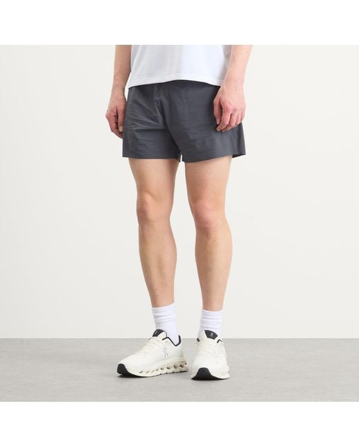 On Shoes Gray 5" Performance Shorts for men
